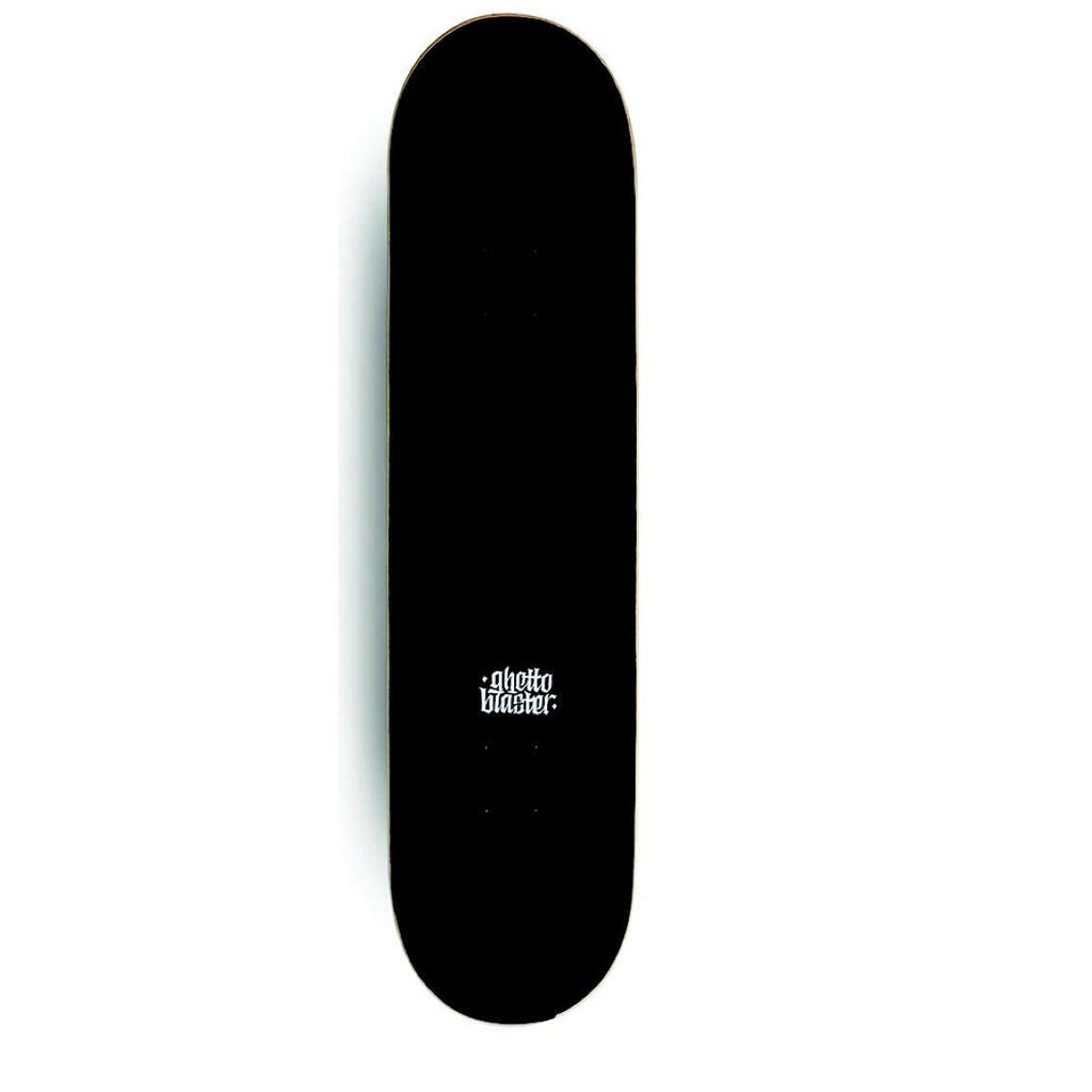 Skateboard Ghettoblaster Deck Small Logo Black 8.5""