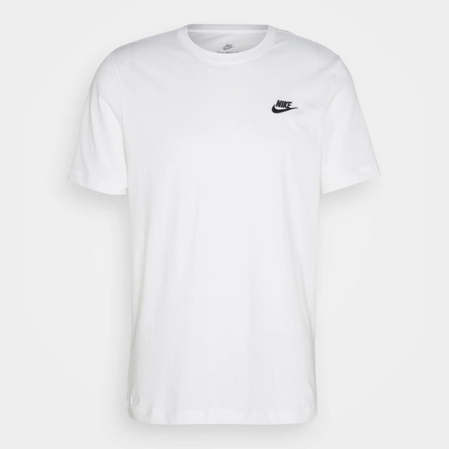 T-shirt à manches courtes pour homme Nike Sportwear club blanc 6/7