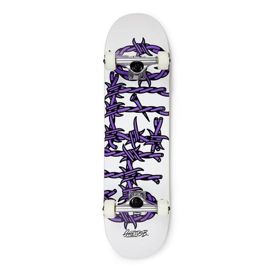 Skateboard completo per iniziare Barbed Wire Purple 8.25