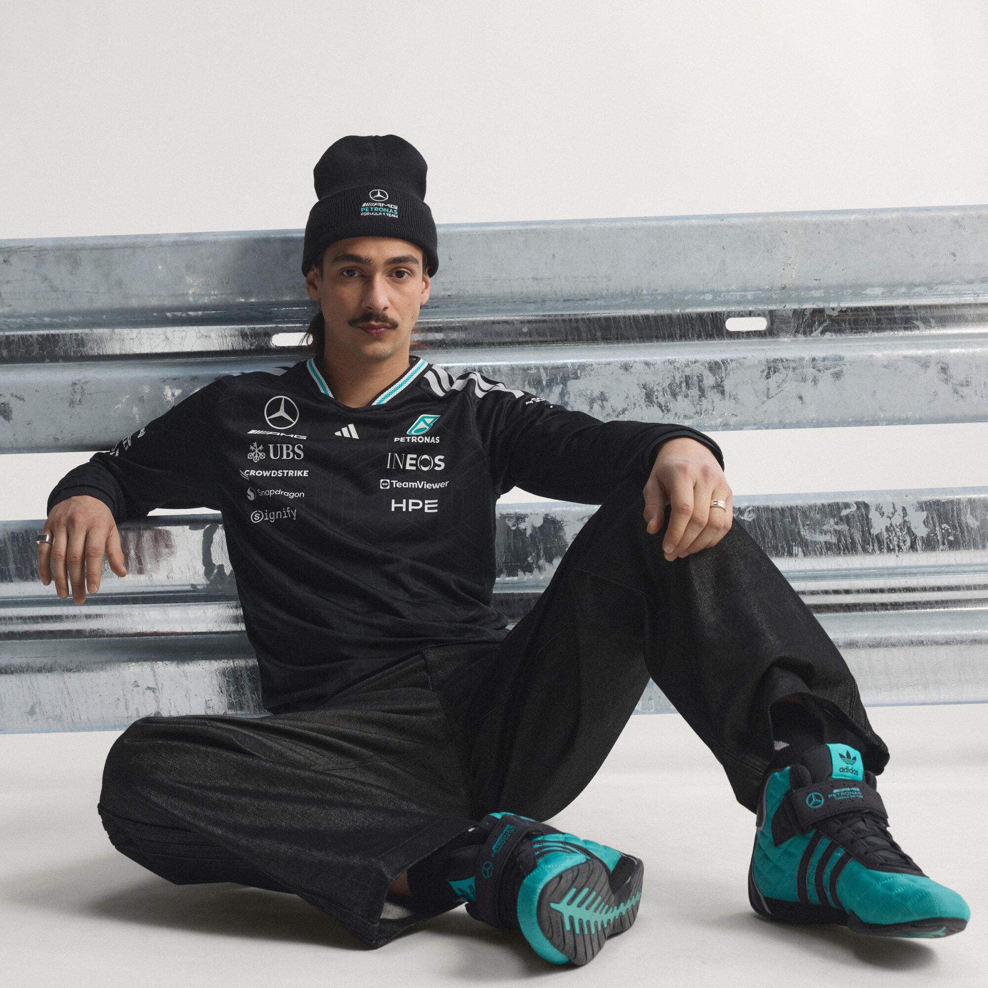 MERCEDES - AMG PETRONAS FORMULA 1 TEAM AUTHENTIC LANGÄRMELIGES FAHRERTRIKOT 4/15