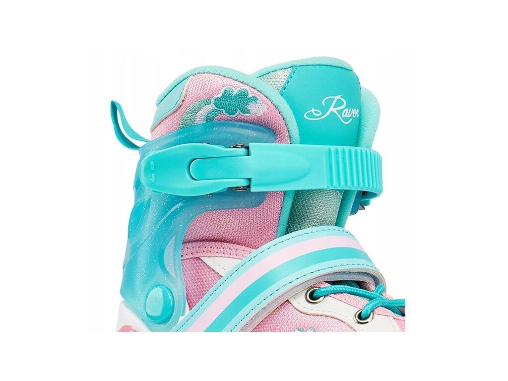 Patines 3en1 Ruedas Luminosas LED Zoya Menta/Blanco 6/7
