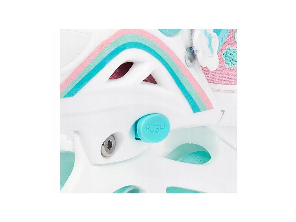 Patines 3en1 Ruedas Luminosas LED Zoya Menta/Blanco 7/7