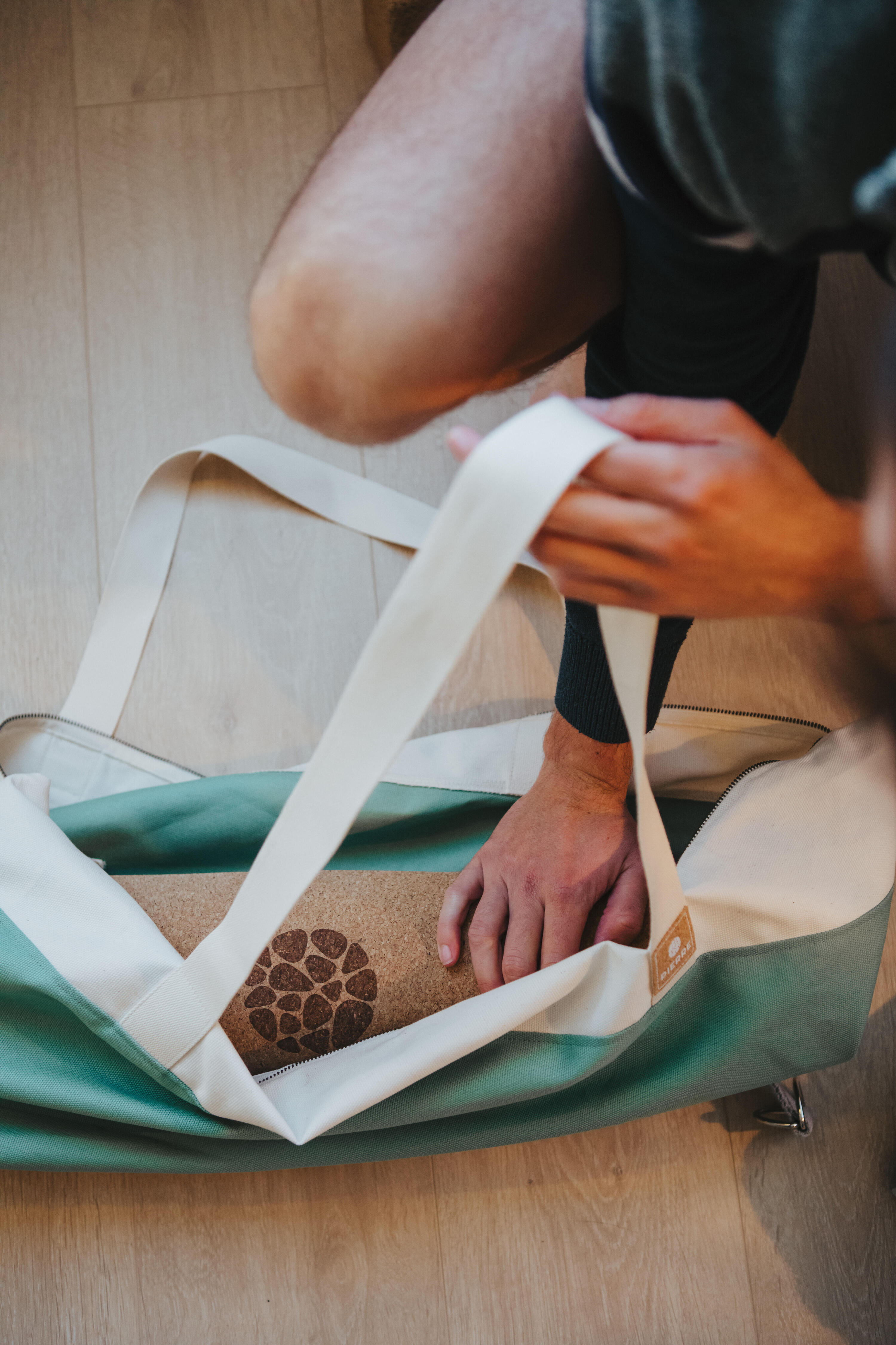 Borsa porta yoga extra large - realizzata a mano in Italia 4/5