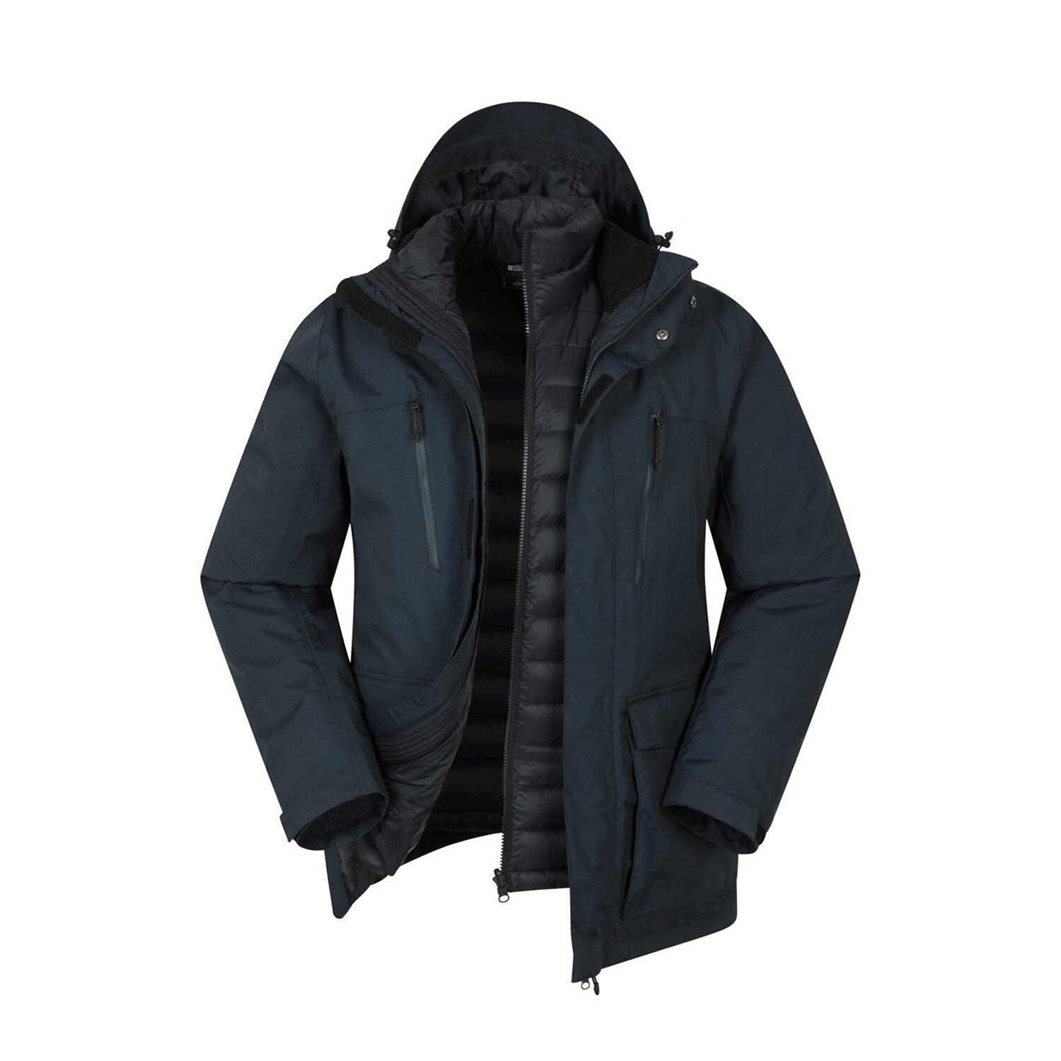 Mountain Warehouse Mens Maple 3 in 1 Waterproof Jacket