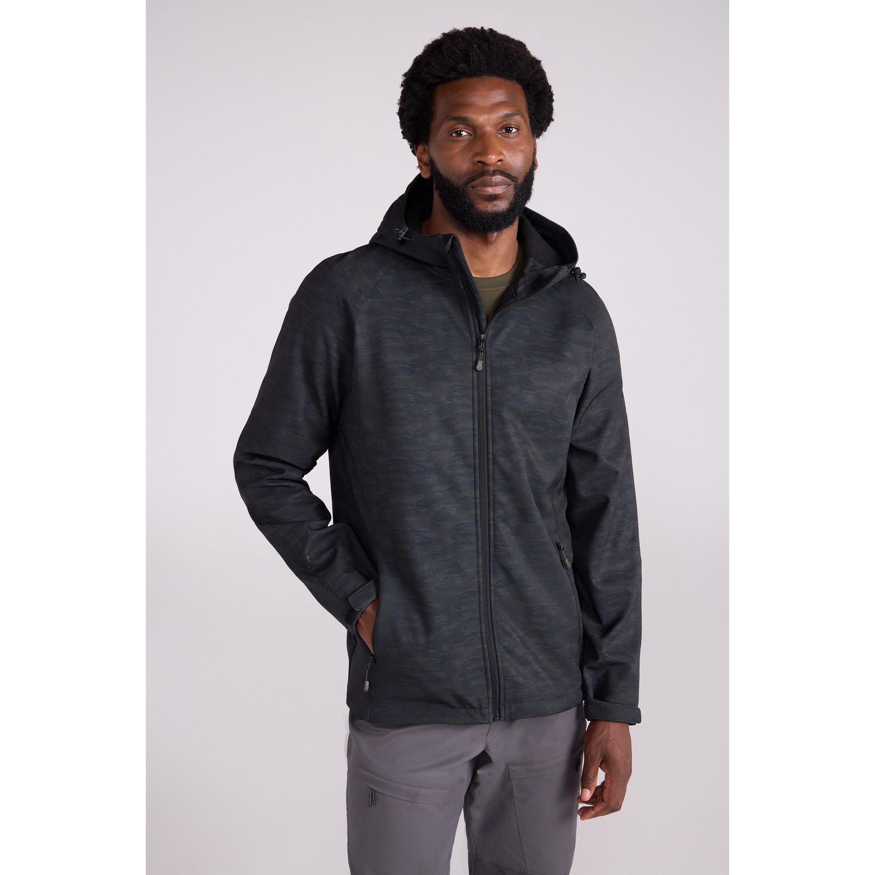 Mountain Warehouse Mens Exodus Showerproof Soft Shell Jacket