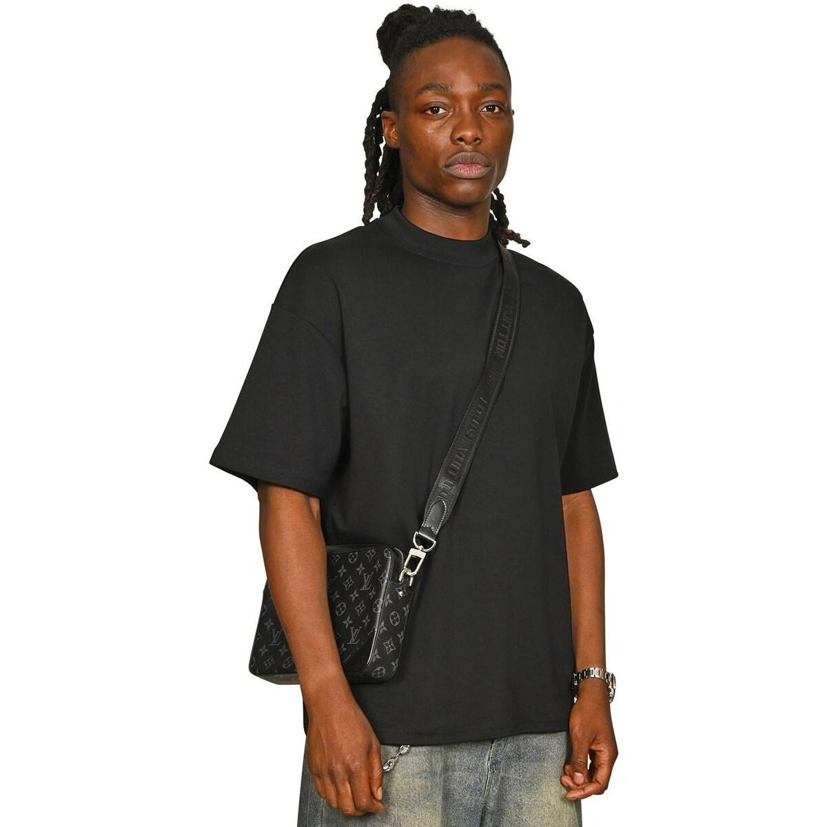 Casual Classics Mens Combed Ringspun Cotton Extended Neckline Oversized T-Shirt