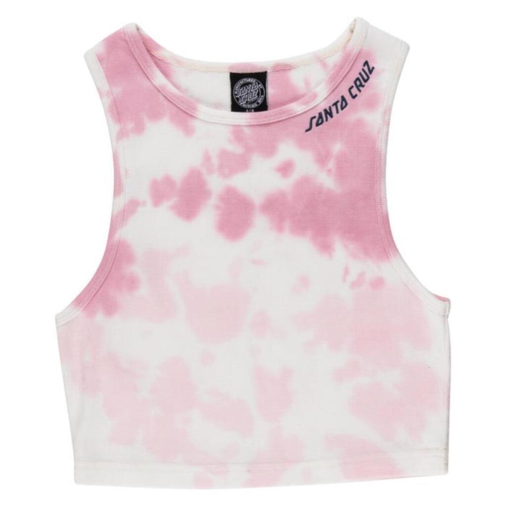 Santa Cruz Strip tank vest pink dip dye