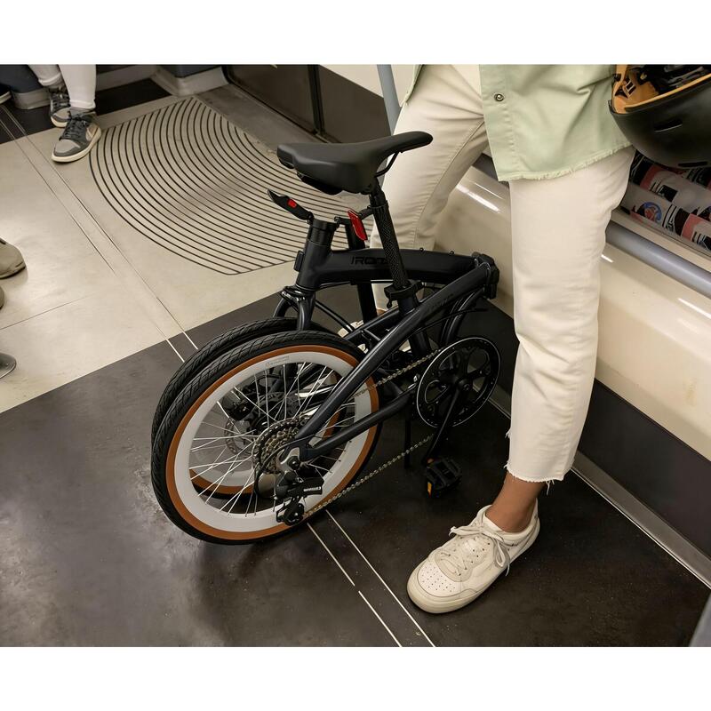 Bicicletă pliabilă 20" RCB GK4, cadru aluminiu, 7 viteze, frâne pe disc, 12+ ani