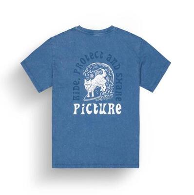 T-shirt afbeelding pictureride serenity blauw gewassen