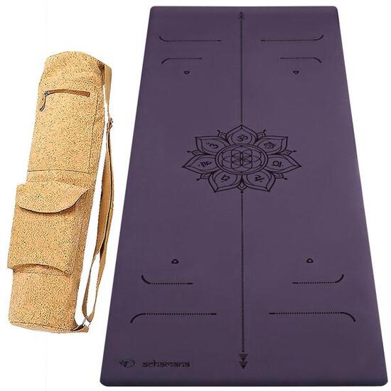 Tapis yoga PU nouvelle génération ultra antidérapant 6mm + Sac en liège