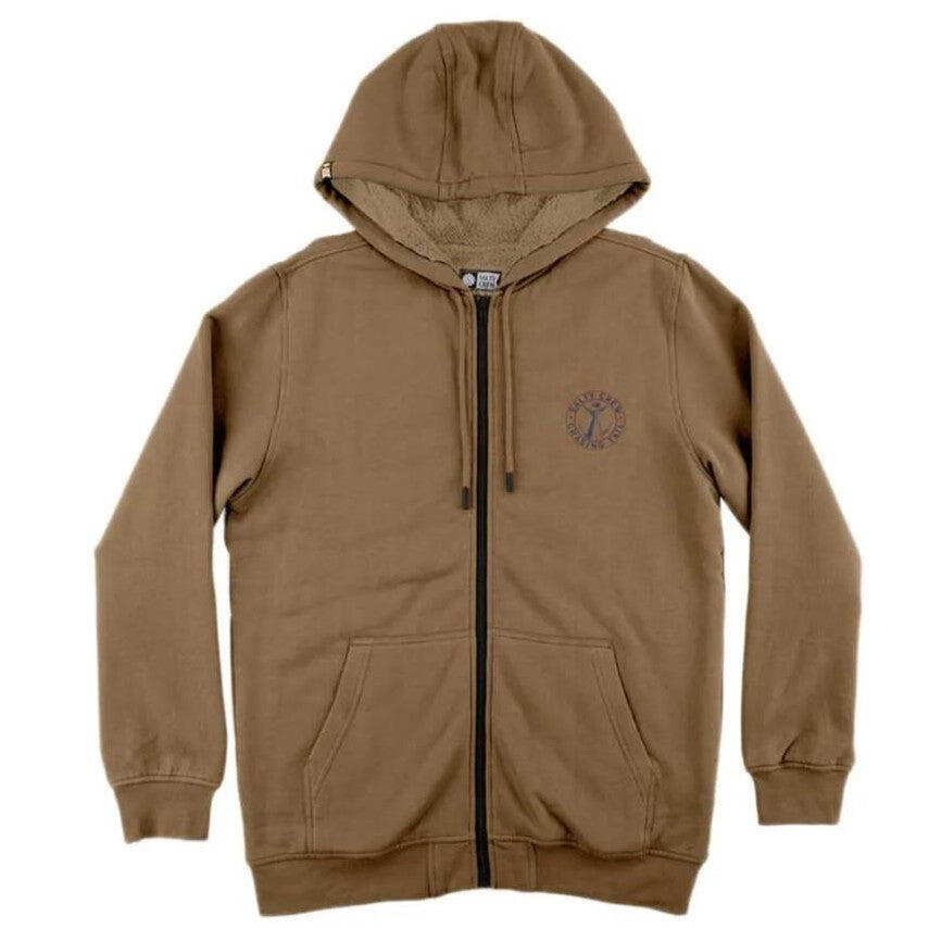 Sweat-shirt Salty Crew Coastal Sherpa Kaki 1/7