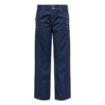 Jeans only cobain donkerblauwe denim
