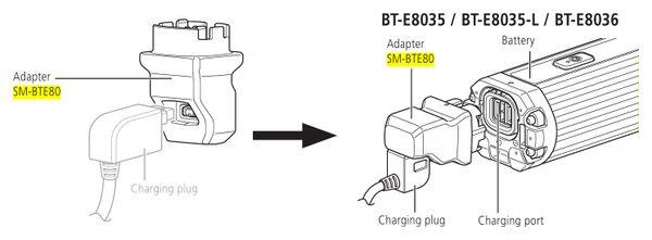 adaptador de carregamento sm-bte80 Shimano 3/3