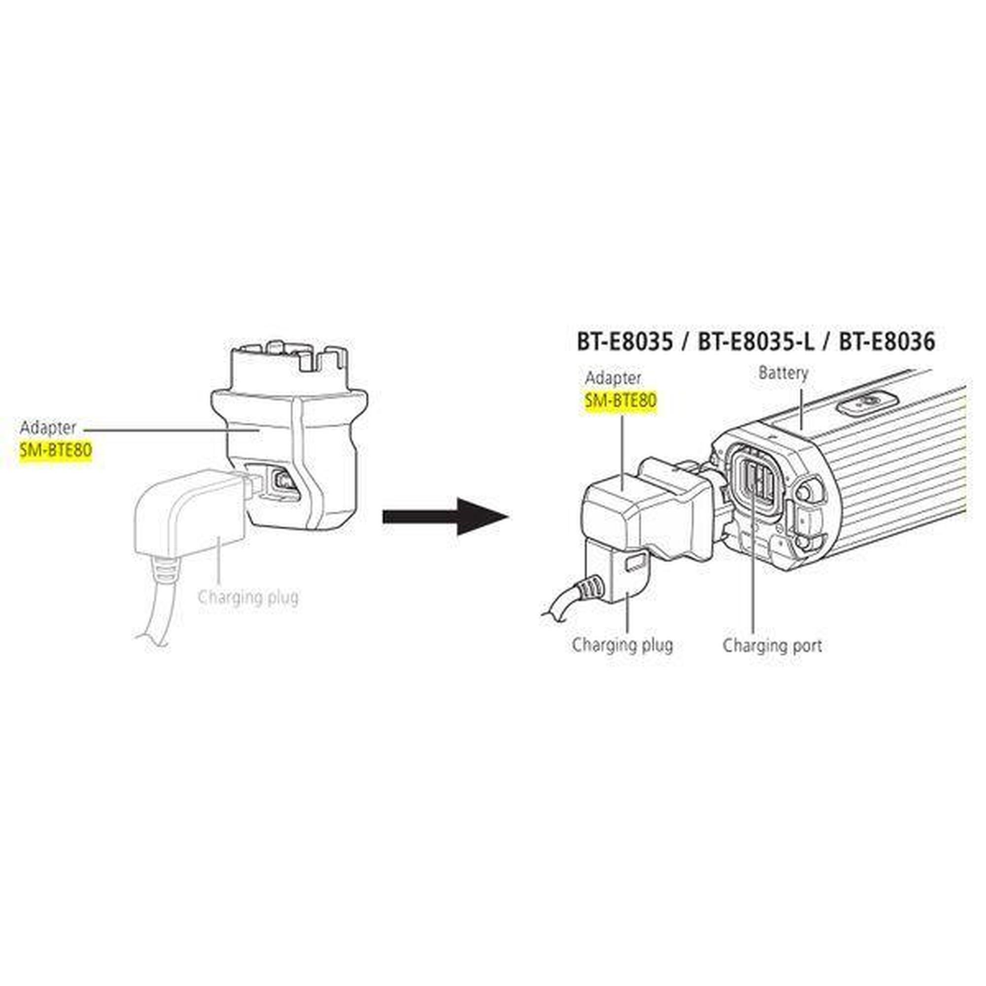 Shimano STEPS SM-BTE80 Adattatore Di Ricarica Per Bt E8035 - Foto 2