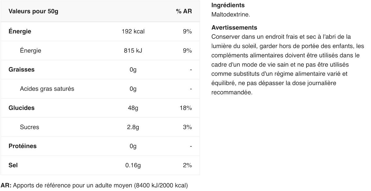 Maltodestrina - Pure Maltodextrin - Sapore neutro 1000g 2/6