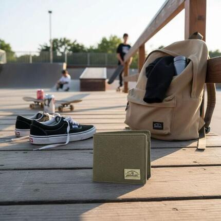 Portemonnaie Ghettoblaster Münze Leinwand olive