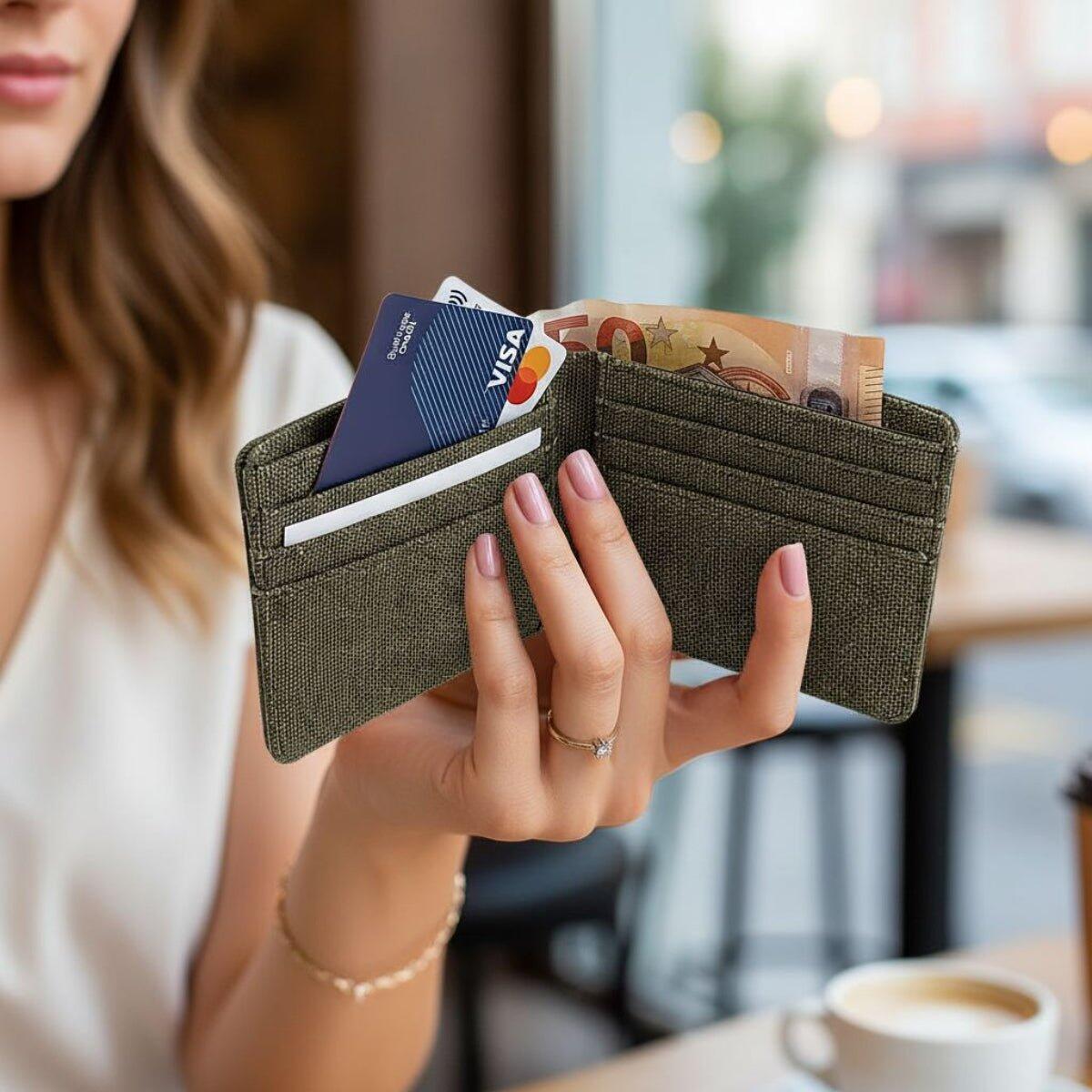Ghettoblaster - Portefeuille Ghettoblaster Rfid Toile Olive - Etiquette - Vert - No Size - Decathlon
