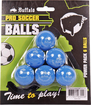 Buffalo Tafelvoetbal balletjes (6st.) Blauw