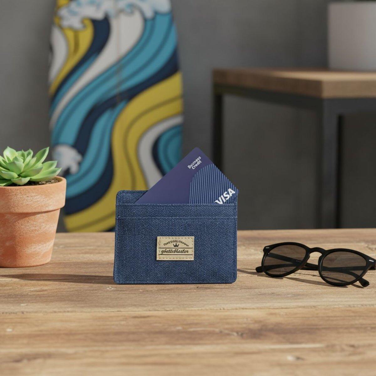 Ghettoblaster - Porte-cartes Ghettoblaster En Toile Marine - Etiquette De Bagage - Bleu - No Size - Decathlon