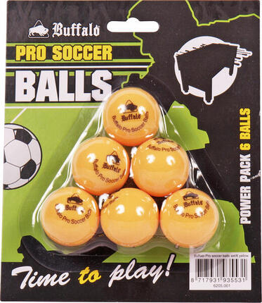 Buffalo Tafelvoetbal balletjes (6st.) Blauw