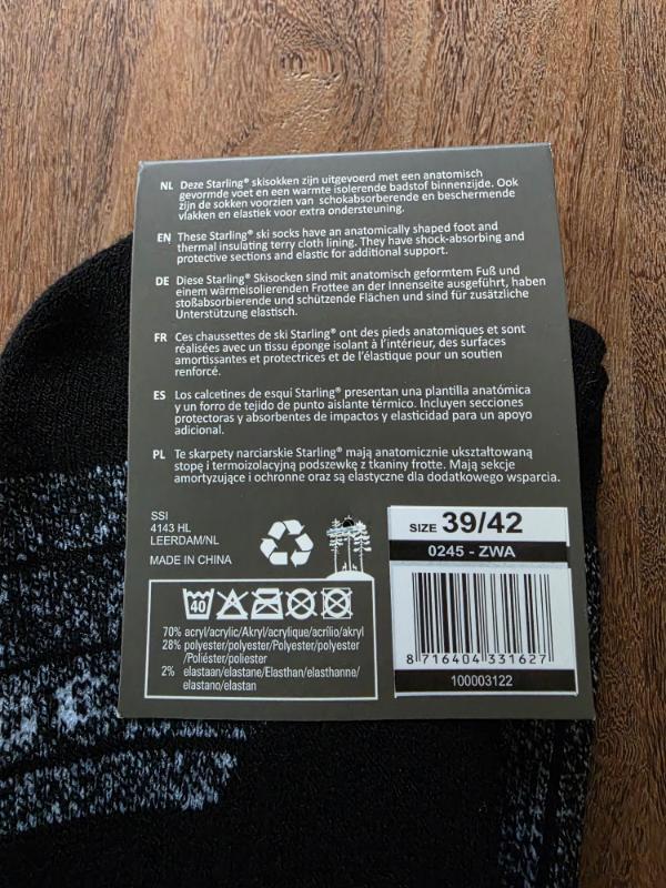 Entre Particuliers - Chaussettes de ski Starling Whistler 39-42 duopack 3/3