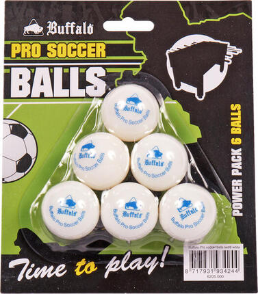 Buffalo Tafelvoetbal balletjes (6st.) Blauw