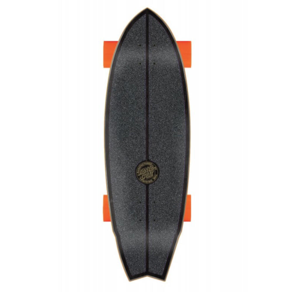 Surf Skate Santa Cruz Flame Dot Shark Cruzer Carver CX 31.52'' 2/2