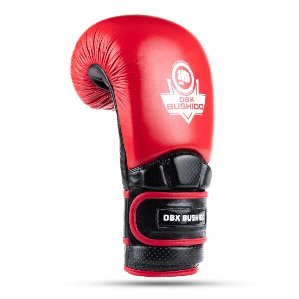 Rękawice bokserskie ze skóry naturalnej Warrior RED DBX Bushido 5/7
