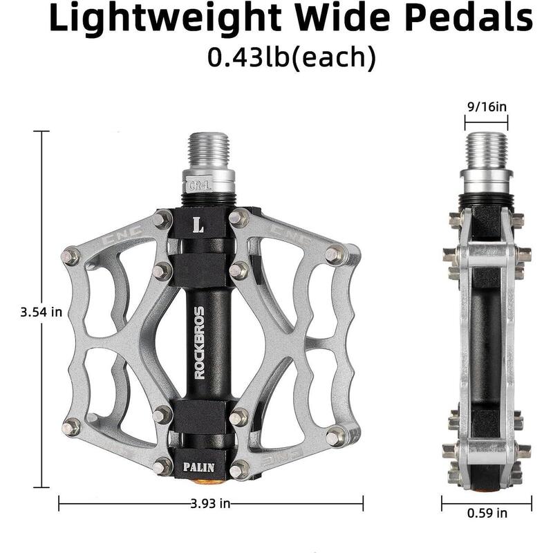 Pedale ROCKBROS pentru bicicletă de șosea din aluminiu ușoare