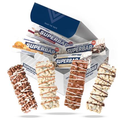 Superbar Selection Box, Mixbox mit Proteinriegel Eiweißriegel, 12 x 50 g
