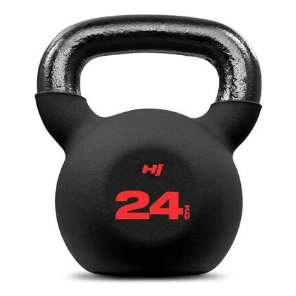 Kettlebell en fonte 24 kg Hop-Sport avec revêtement en néoprène
