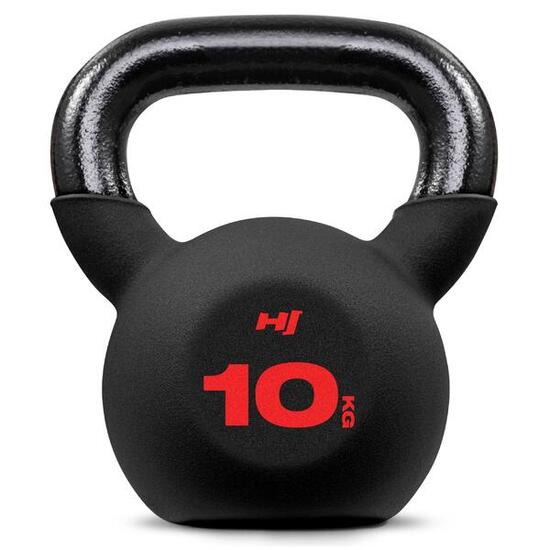 Kettlebell en fonte 10 kg Hop-Sport avec revêtement en néoprène