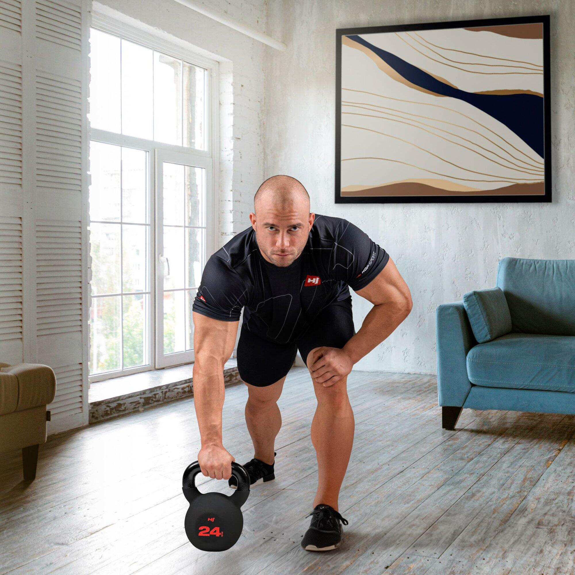 Kettlebell de hierro fundido de 24 kg 3/7