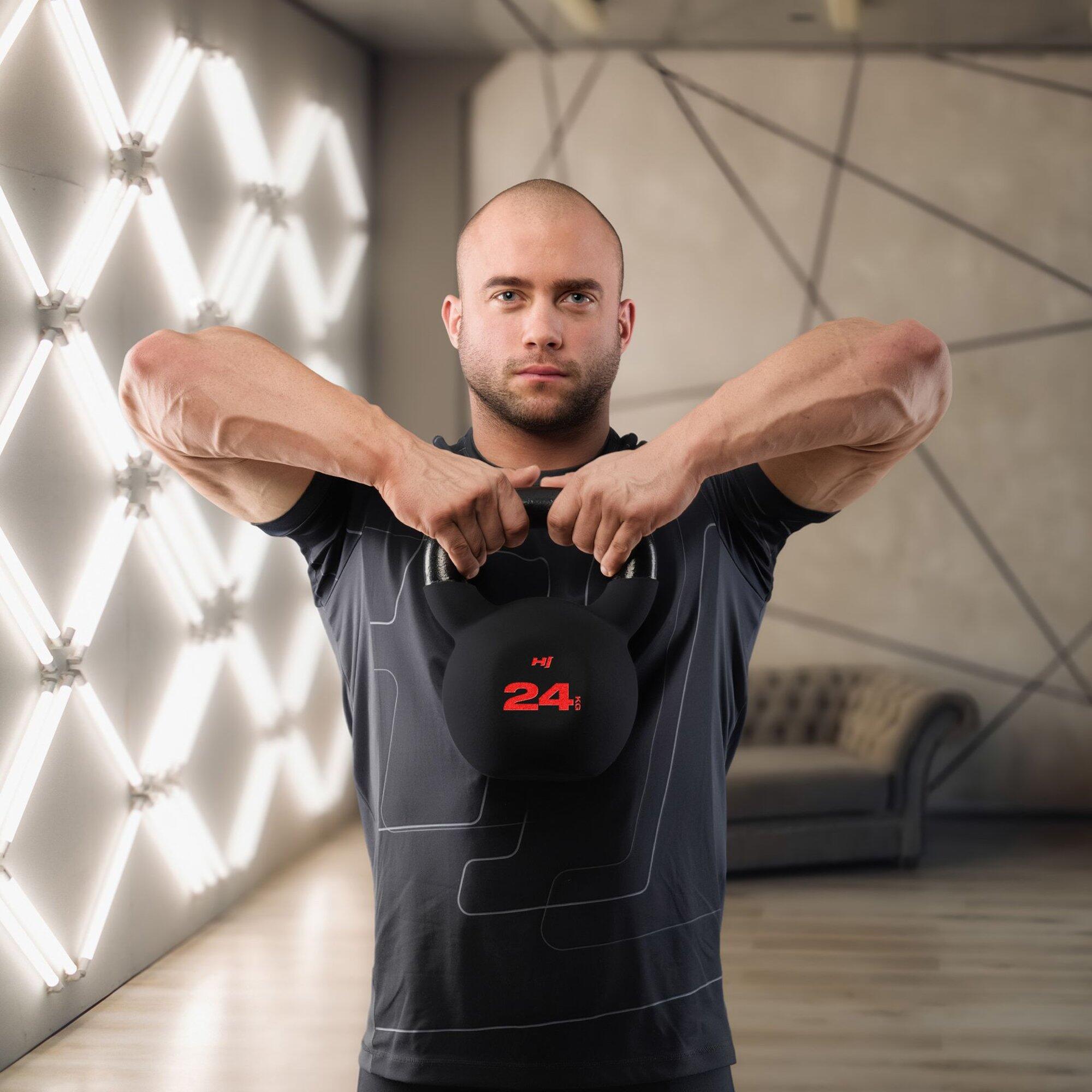 Kettlebell de hierro fundido de 24 kg 4/7