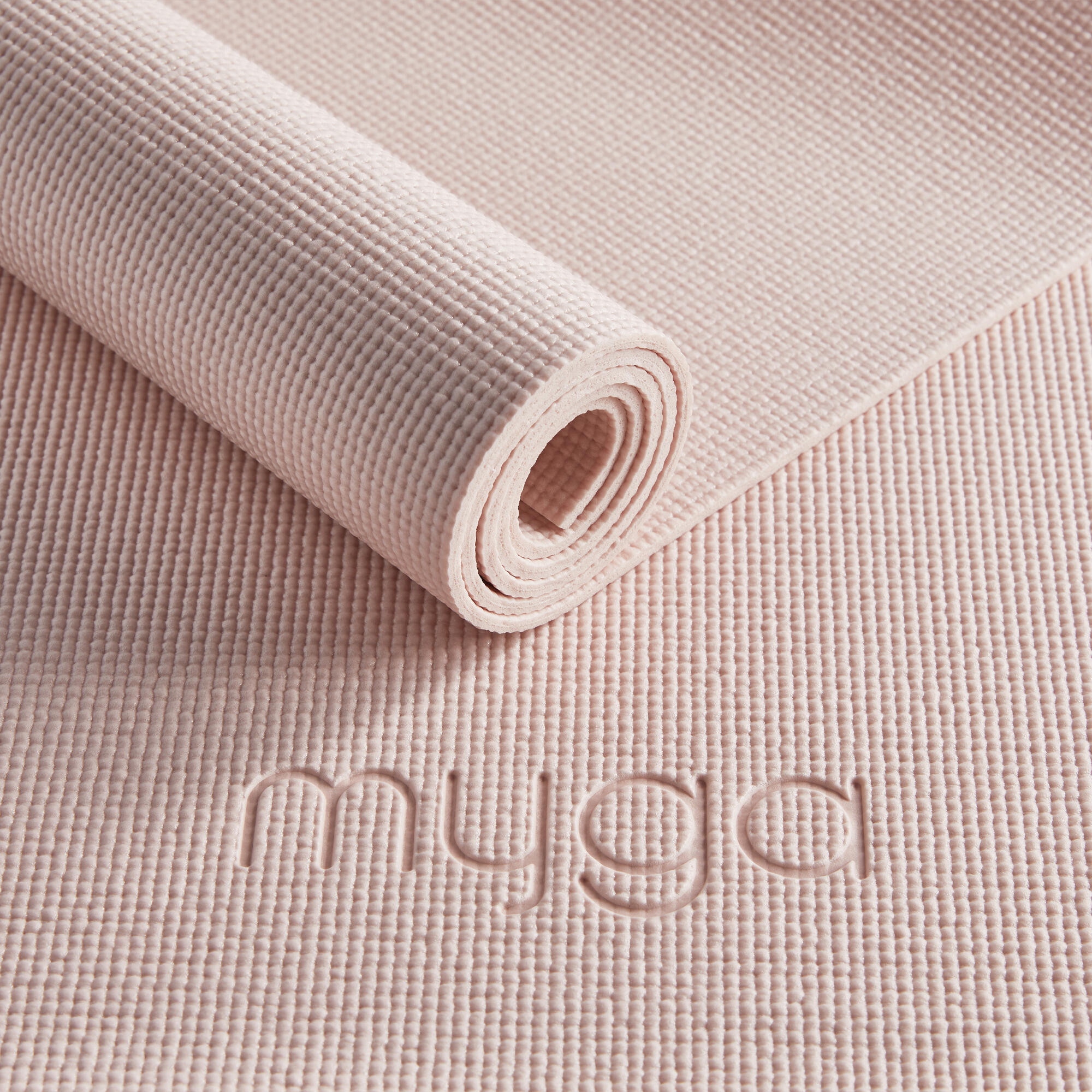 Myga 4mm yogamat voor beginners - pastelroze 4/6