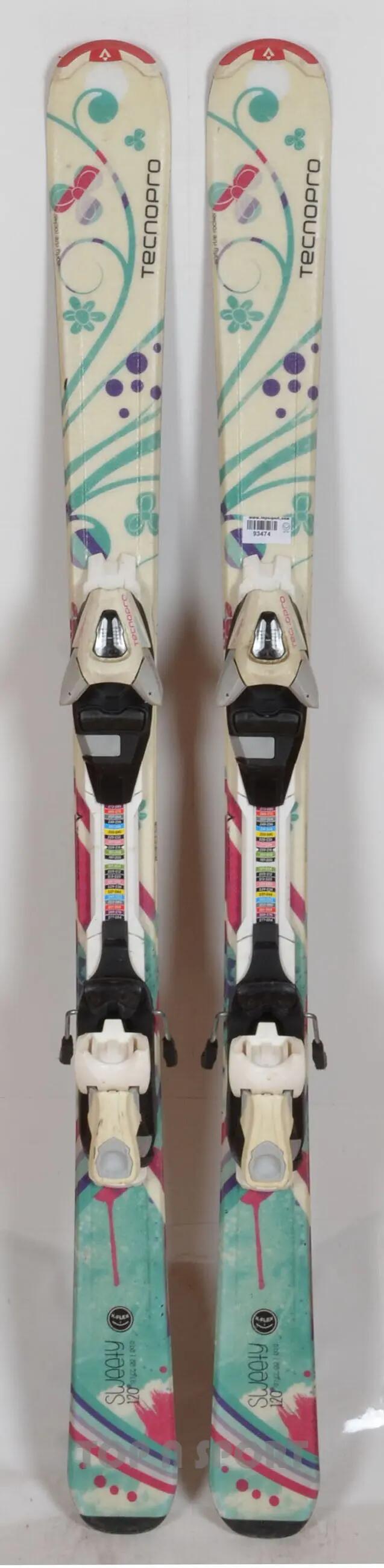 RECONDITIONNE - Skis junior Tecno Pro SWEETY Girl white - BON 2/5