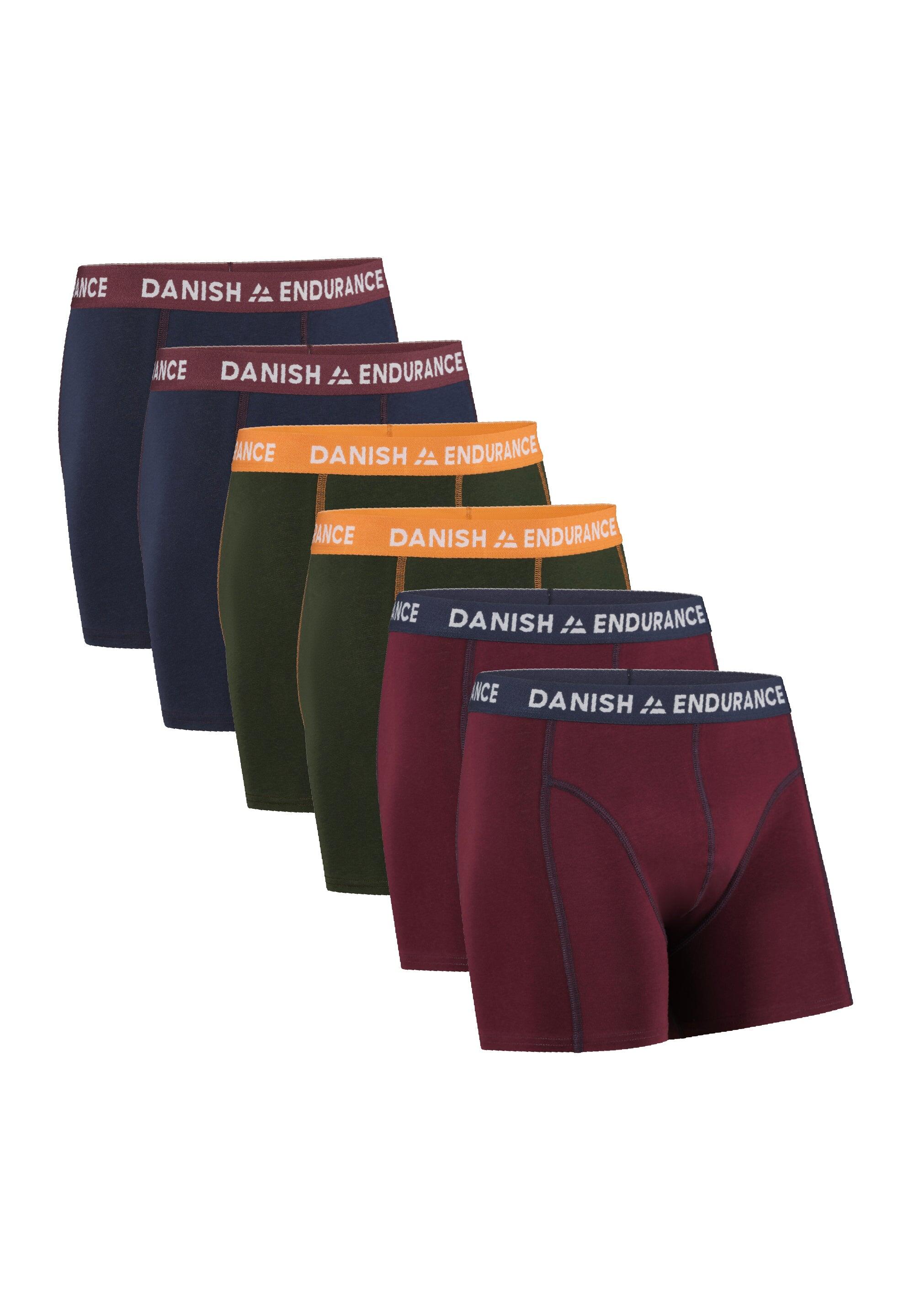 DANISH ENDURANCE Herren Classic Trunks 6er Pack Baumwolle Weich Atmungsaktiv