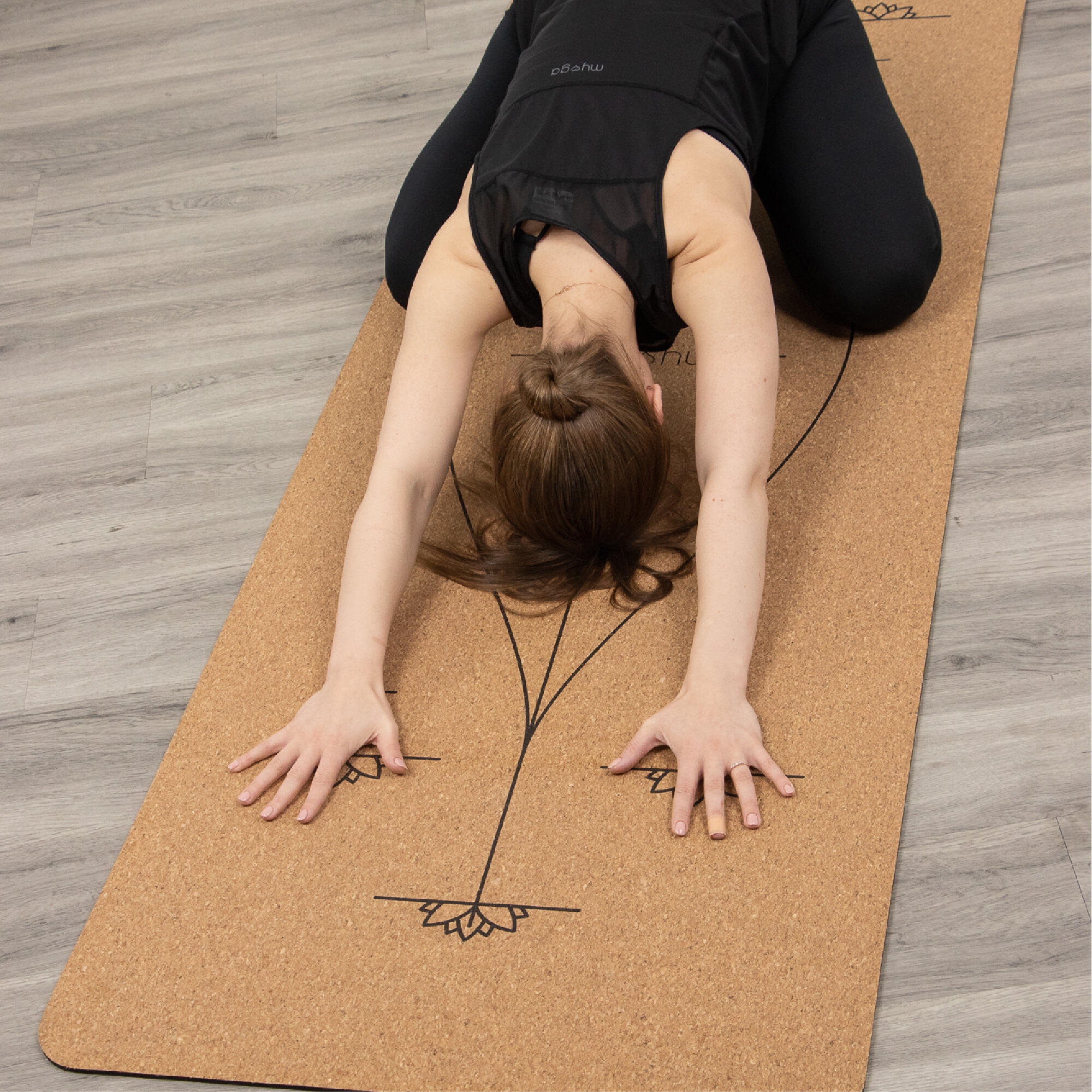 Esterilla de yoga de corcho extragrande - Esterilla de alineación 3/7