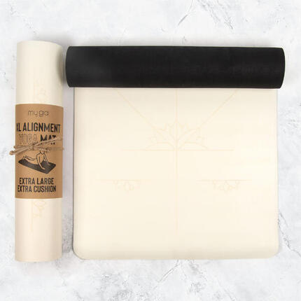 Myga Yoga Mat - XL 6 mm rubber voor perfecte uitlijning