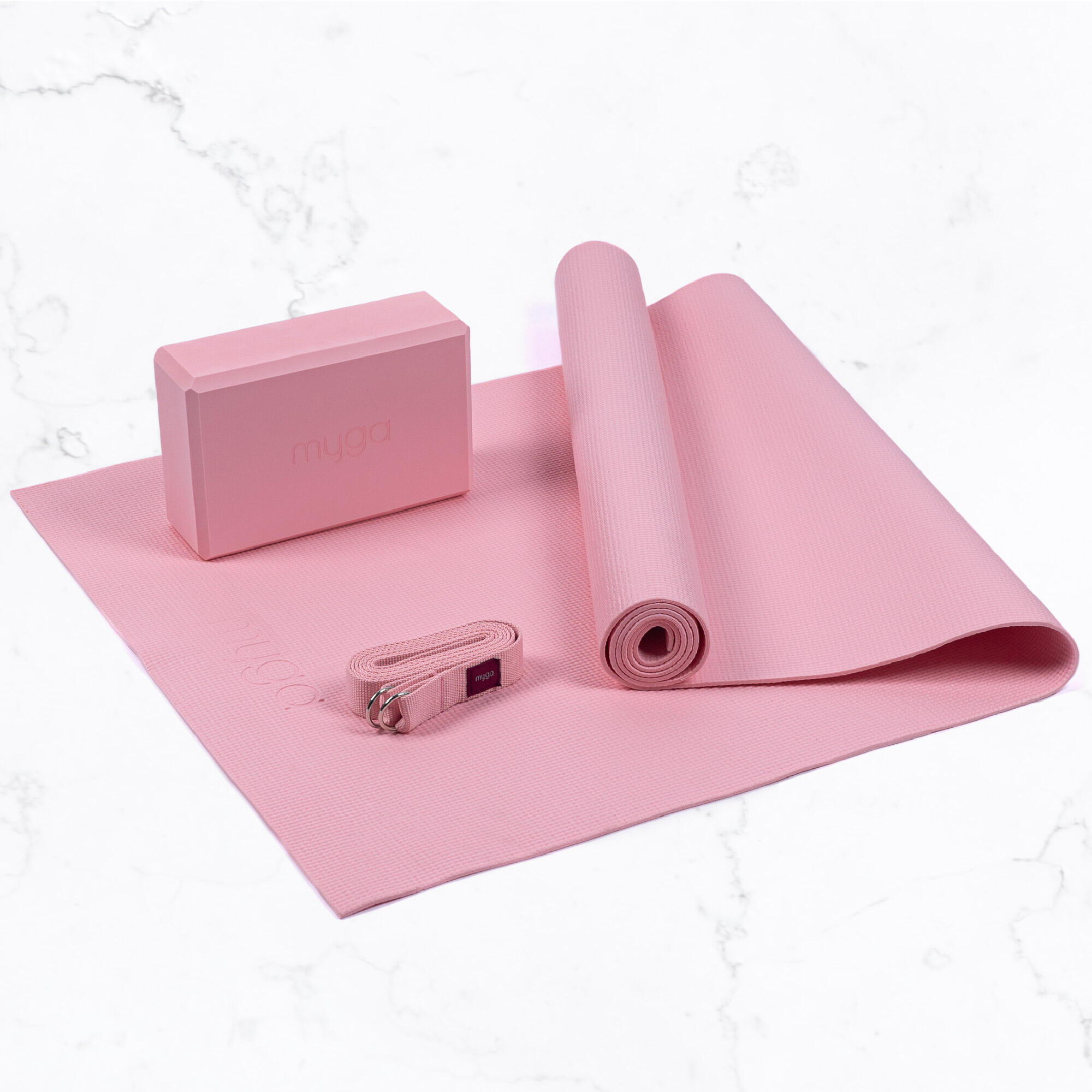 Kit de yoga pour débutants - Rose 2/7