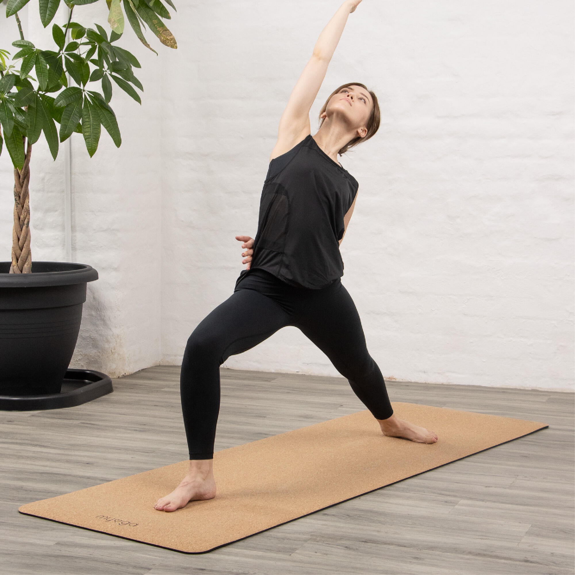 Esterilla de yoga de corcho extragrande - Natural 2/7