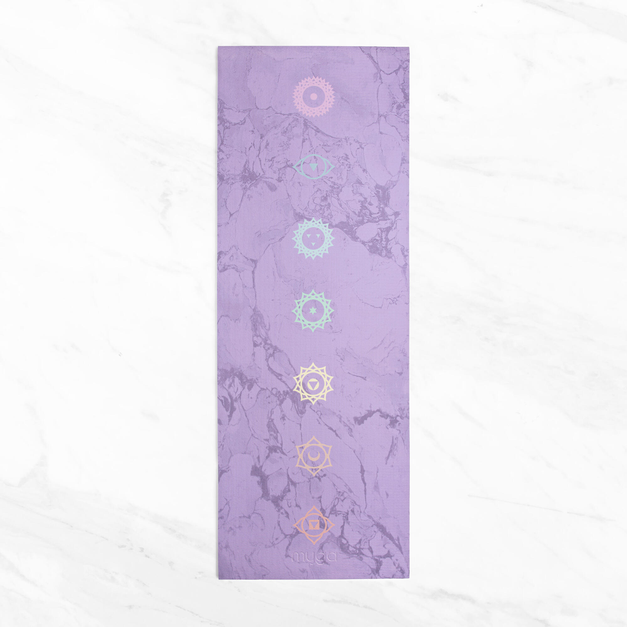 Zestaw do jogi myga Chakra Yoga Set: mata, klocek, pasek