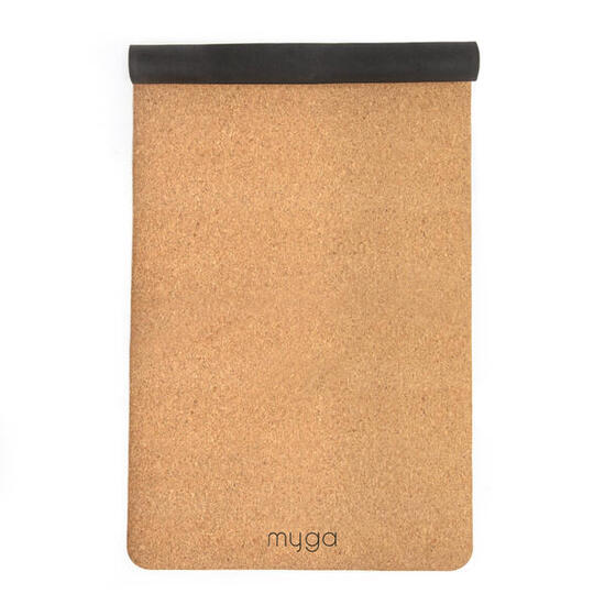 Tapis de yoga extra large en liège - Naturel