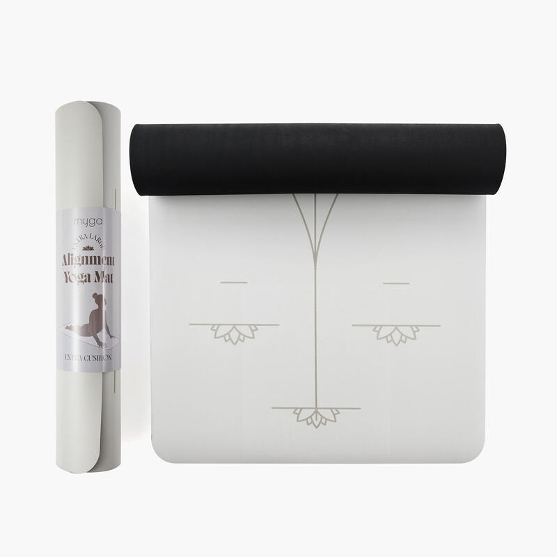 Podložka na jógu myga Alignment 6 mm XL kaučuková