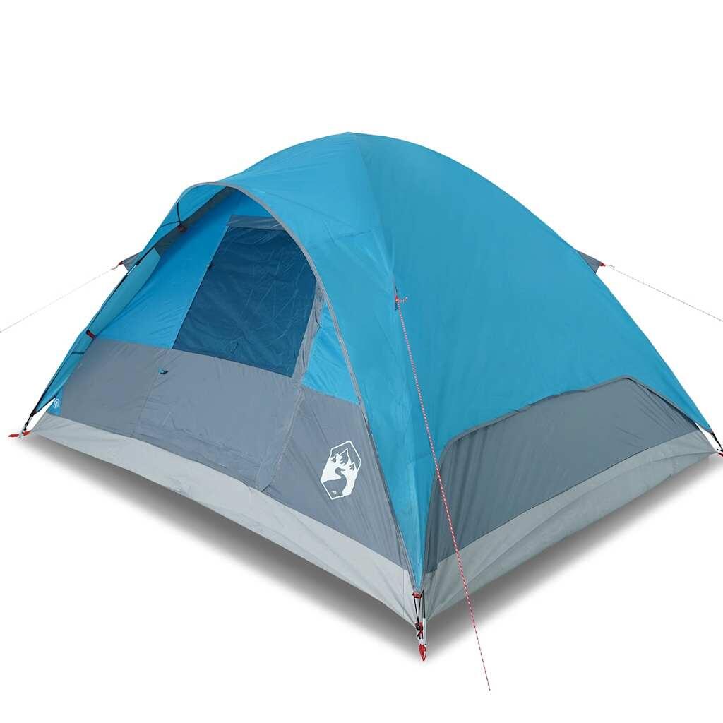VidaXL Kuppelzelt 6 Personen wasserdicht blau 2/7