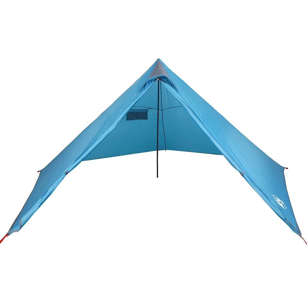 VidaXL 7-Person Waterproof Teepee Tent Blue 7/7