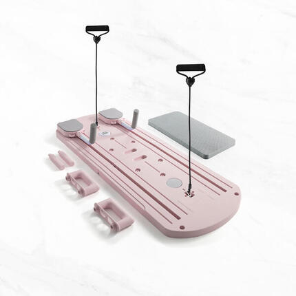 Reformer do pilatesu Myga Portable Pilates Set - różowy