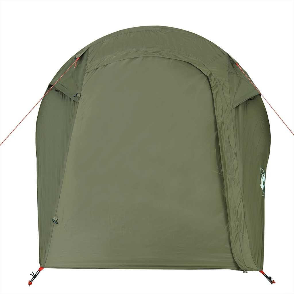 Tenda a tunnel VidaXL per 2 persone impermeabile verde oliva 7/7