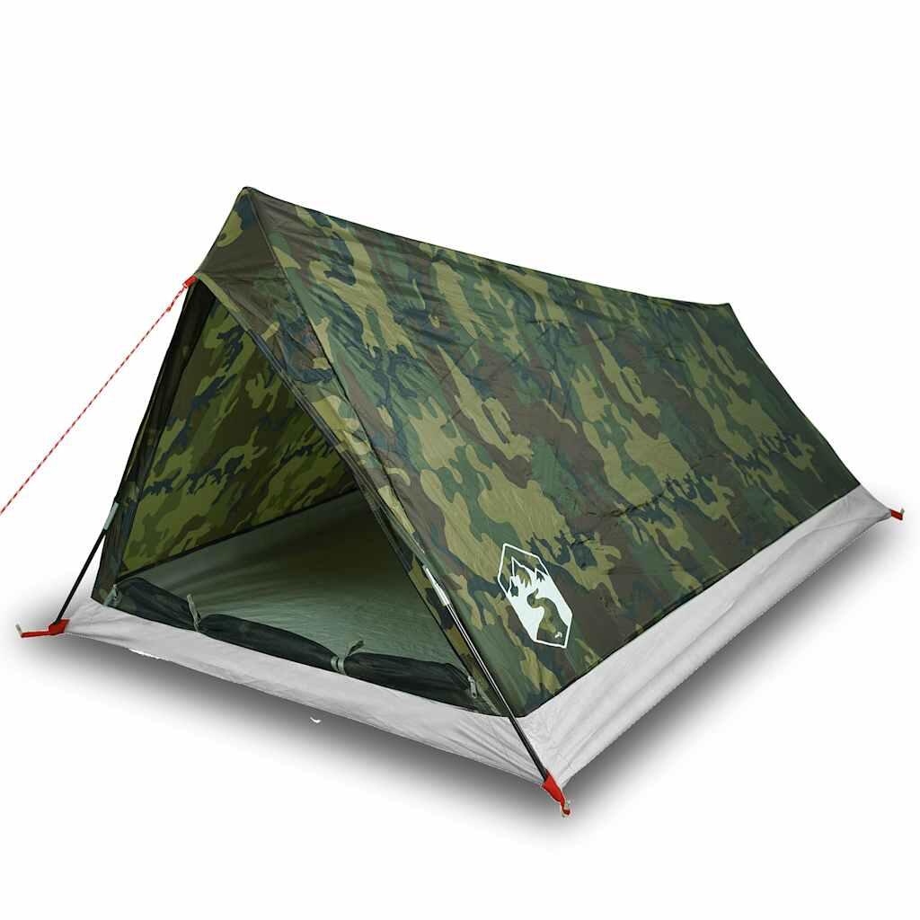Tenda VidaXL impermeabile per 2 persone camouflage 2/7