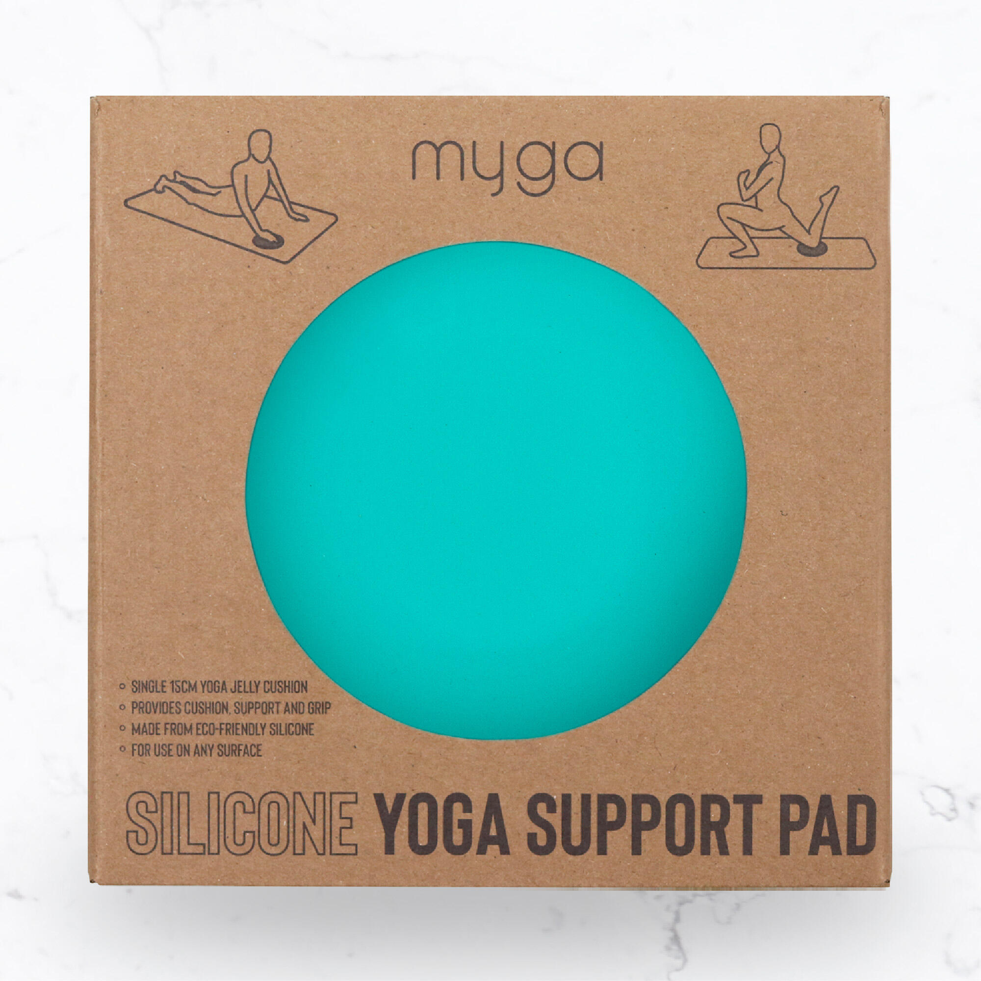 Yoga Support Pad für Knie und Handgelenke - Türkis - 2er Set 6/7